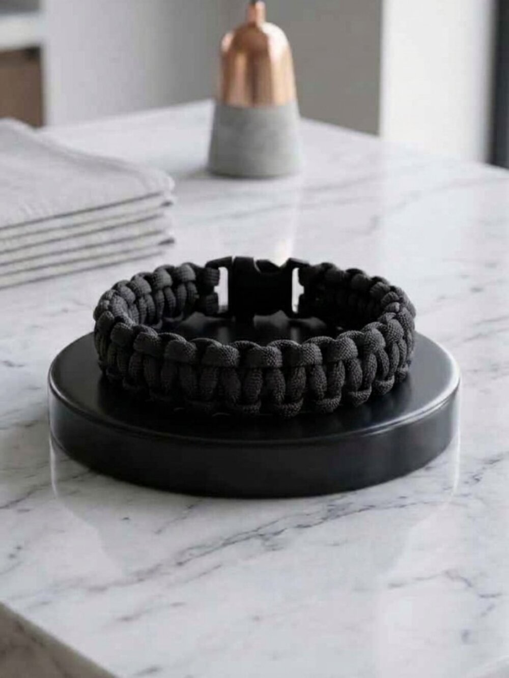 Handmade Black Paracord Bracelet | Pick Your Size